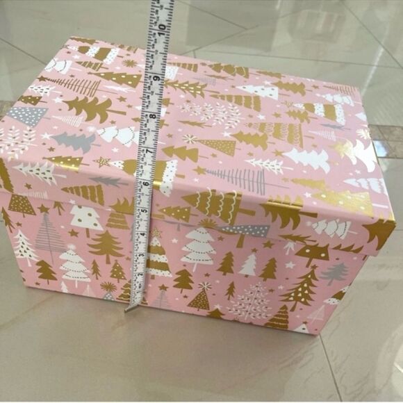 Set of 2 Pink Christmas Gift Boxes - Picture 5 of 9
